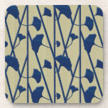 blue ginkgo coaster