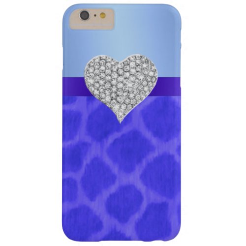 Blue Giraffe Diamond Heart iPhone 6 Case