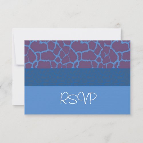 Blue Giraffe Fur Pattern  RSVP