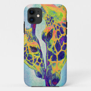blue giraffe  i-phone iPhone 11 case