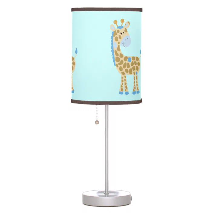 Blue Giraffe Nursery Lamp Zazzle Com, Giraffe Nursery Lampshade