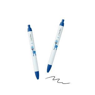 Blue giraffe pen