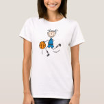 Blue Girl Basketball Player T Shirts And Gifts at Zazzle
