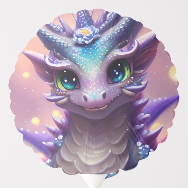 Blue Girl Dragon   Balloon (Front)