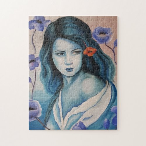 Blue Girl Jigsaw Puzzle