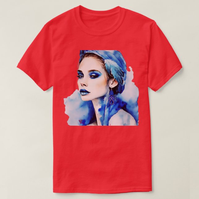 Blue Girl T-Shirt (Design Front)