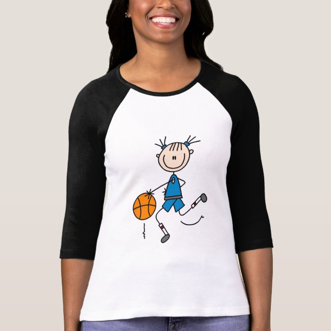 Blue Girls Basketball Tshirts and Gifts (Front)