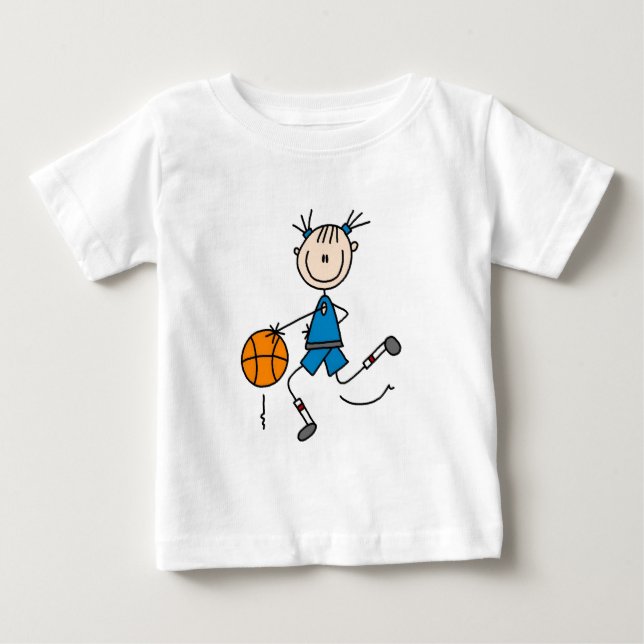 Blue Girls Basketball Tshirts and Gifts (Front)
