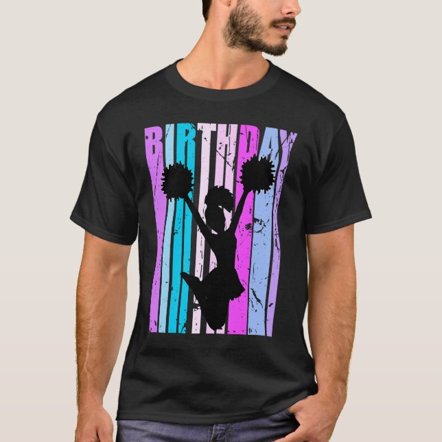 Blue Girls Cheerleader Cheerleading Womens Grandau T-Shirt (Front)