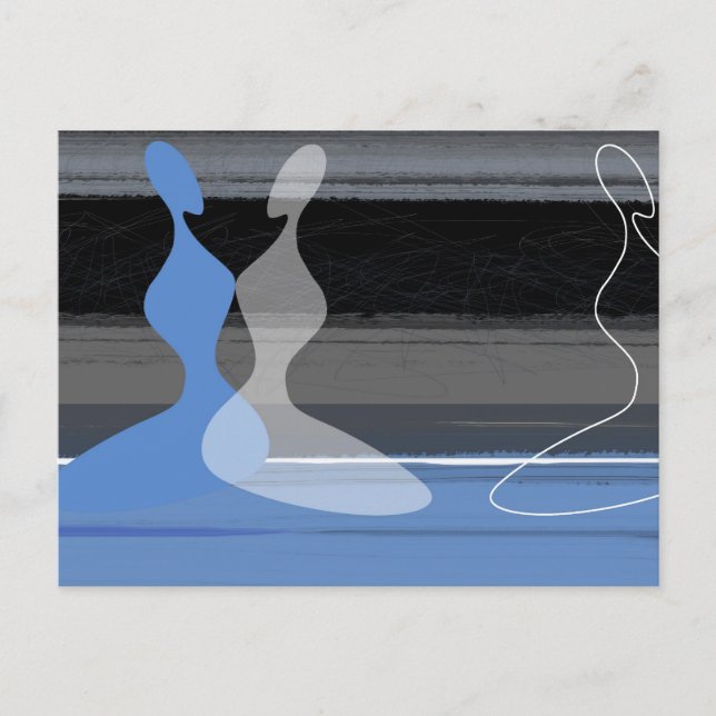 Blue girls postcard (Front)