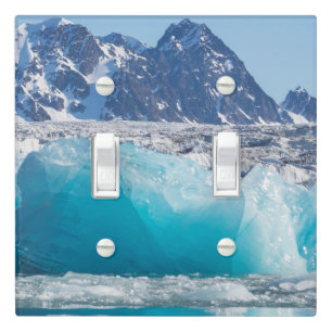 Blue glaceir ice, Norway Light Switch Cover