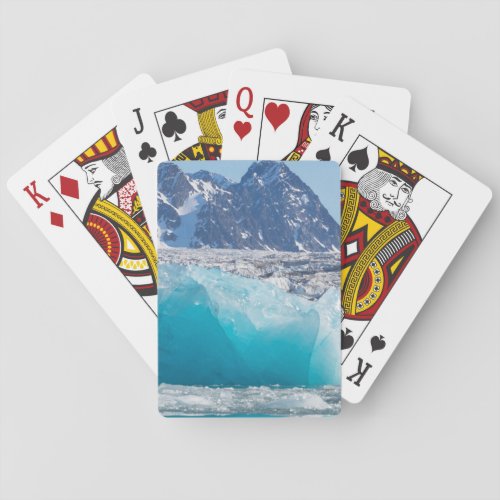 Blue glaceir ice Norway Poker Cards