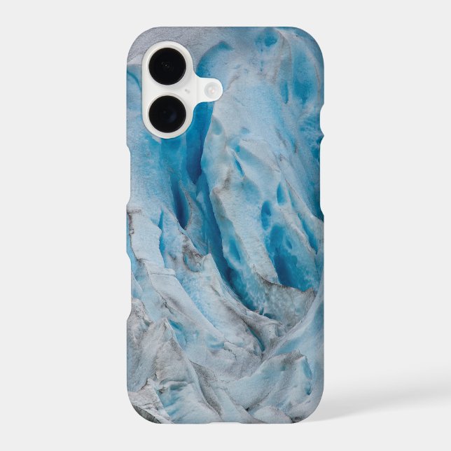 Blue glacier ice iphone case (Back)
