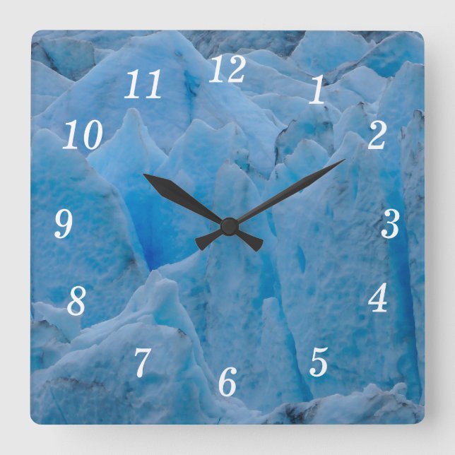 Blue Glacier Wall Clock (Front)