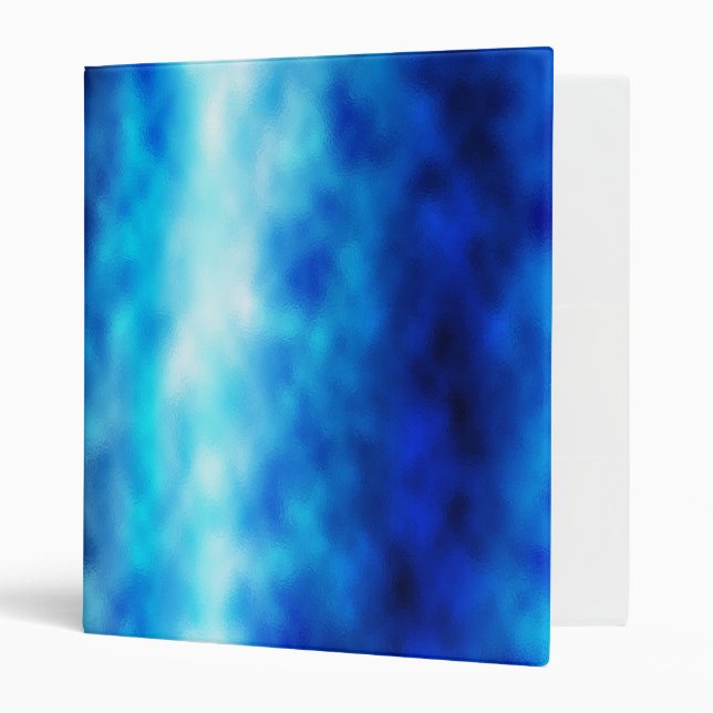 Blue Glass 3 Ring Binder (Front/Inside)