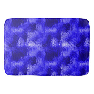 Blue Glass Bath Mat