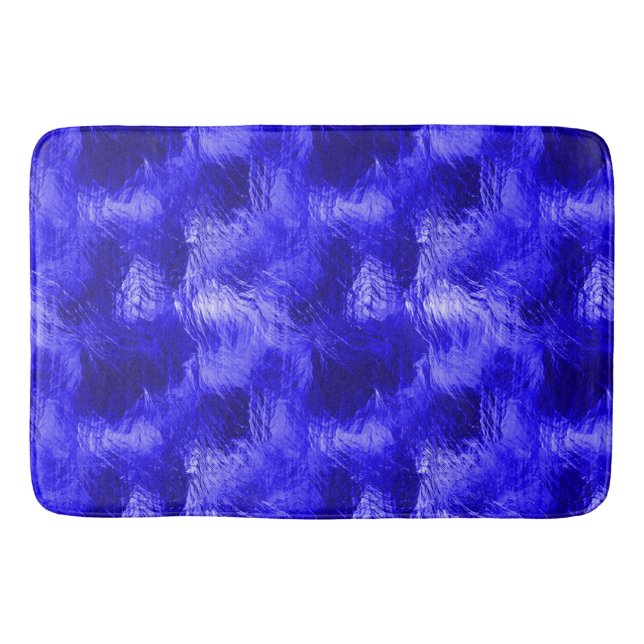 Blue Glass Bath Mat (Front)