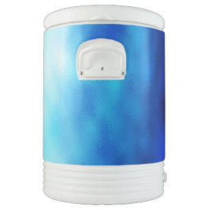 Blue Glass Beverage Cooler
