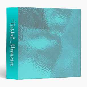 Blue Glass Bridal Binder