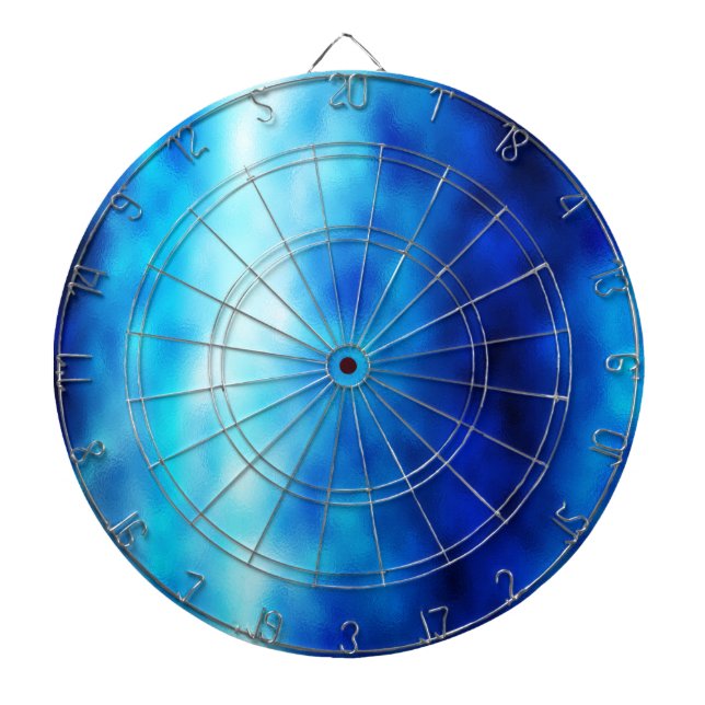 Blue Glass Dart Board (Front)
