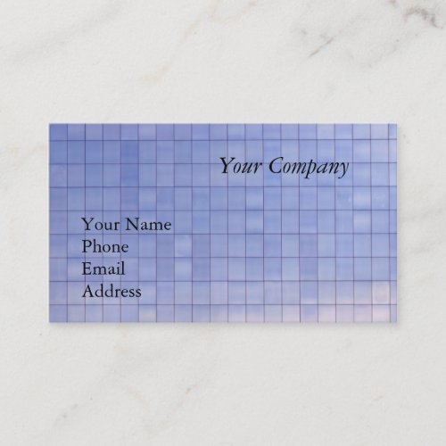 Blue Glass Facade of a Modern Office Complex Business Card