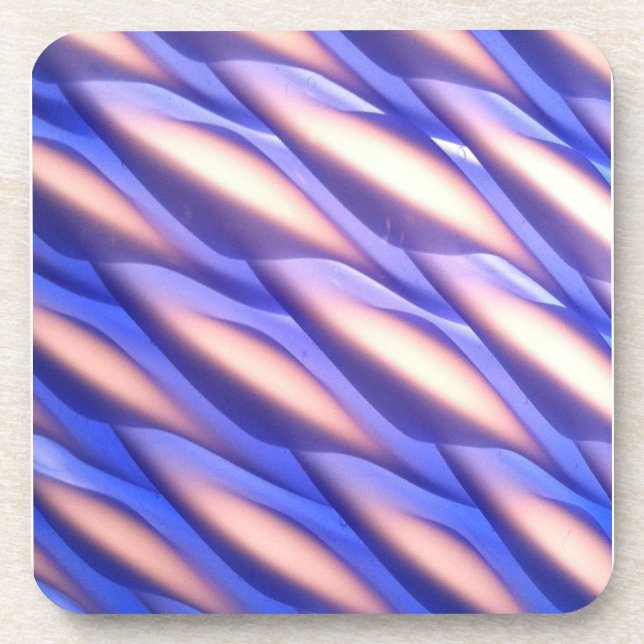 Blue Glass Light Shade Coaster (Front)