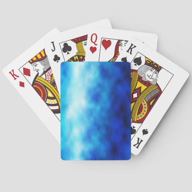 Blue Glass Poker Cards (Back)