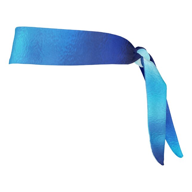Blue Glass Tie Headband (Rotate 90)