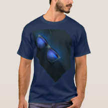 Blue Glasses Retro Design T-Shirt –Trendy & Unique