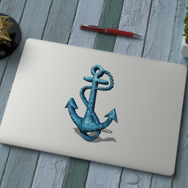 Blue Glitter Anchor Sticker (Creator Uploaded)