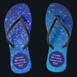 Blue Glitter Bachelorette Party   Flip Flops<br><div class="desc">Blue Glitter Weekend Bachelorette  design. This Bachelorette party flip-flops combines two size of font for more dynamic look.

For matching items please follow the link:


 In case you need customization for the design be free to contact me : szdesigns2021@gmail.com</div>