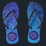 Blue Glitter Bachelorette Party   Flip Flops<br><div class="desc">Blue Glitter Weekend Bachelorette  design. This Bachelorette party flip-flops combines two size of font for more dynamic look.

For matching items please follow the link:


 In case you need customization for the design be free to contact me : szdesigns2021@gmail.com</div>