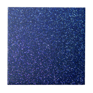 Blue Glitter Ceramic Tile