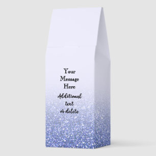 Blue Glitter Custom Message Ground or Beans Roasted Coffee