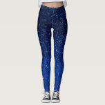 Blue Glitter Effect Womens Leggings<br><div class="desc">Womens leggings with blue glitter effect (faux,  printed as an image) all-over print</div>