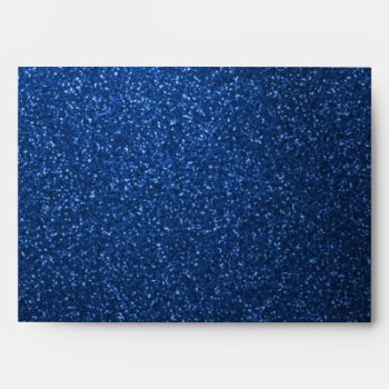Blue Glitter Envelope by youreinvited at Zazzle