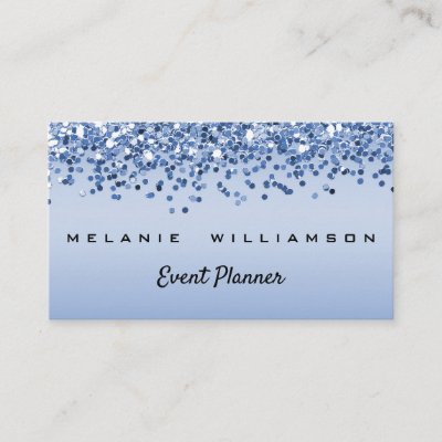 Blue Glitter Event Planner