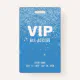 Blue Glitter Glam VIP All Access Pass Event ID Badge | Zazzle