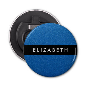 Blue Glitter, Glitter Background, Your Name Bottle Opener