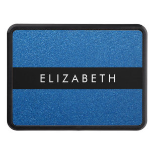 Blue Glitter, Glitter Background, Your Name Hitch Cover