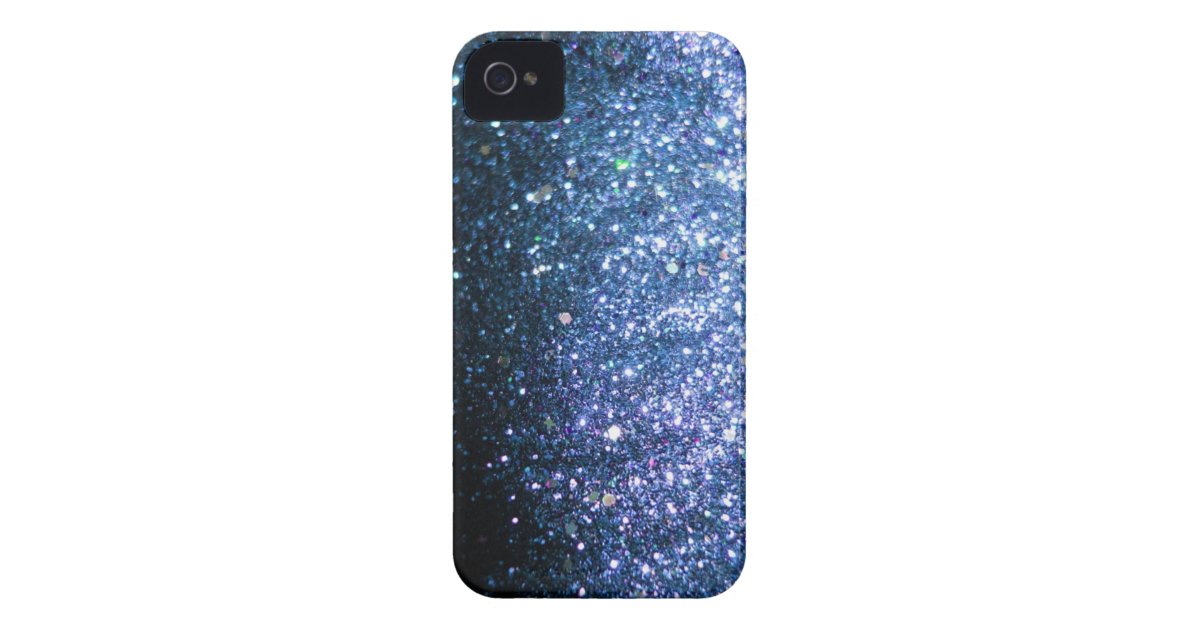 Blue Glitter iPhone Case sparkle | Zazzle