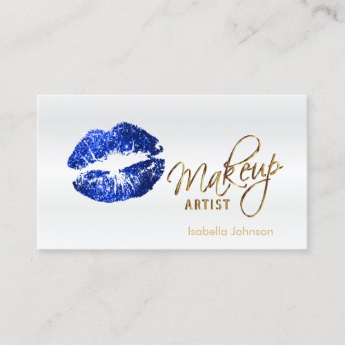 Blue Glitter Lips Appointment Schedule on White 2