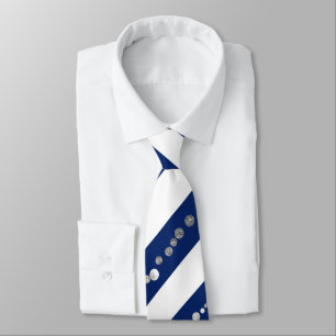 Blue Glitter Neck Tie