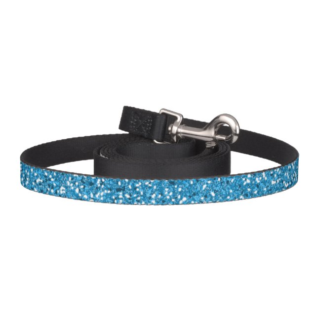 Blue Glitter Pattern Pet Leash (Hook)