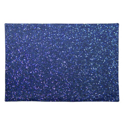 Blue Glitter Placemat