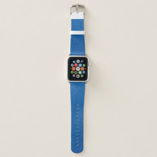 Blue Glitter, Sparkle, Glitter Background Apple Watch Band
