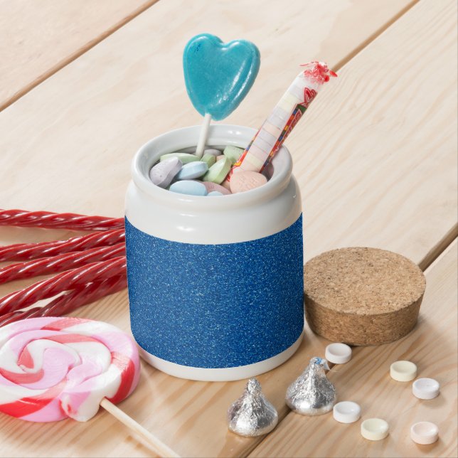 Blue Glitter, Sparkle, Glitter Background Candy Jar (In Situ)
