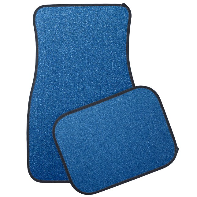 Blue Glitter, Sparkle, Glitter Background Car Floor Mat (Set)