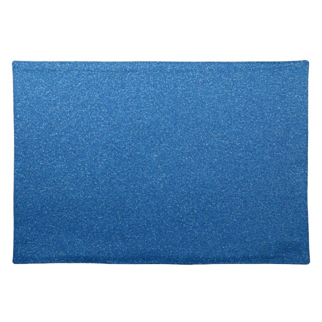 Blue Glitter, Sparkle, Glitter Background Cloth Placemat (Front)