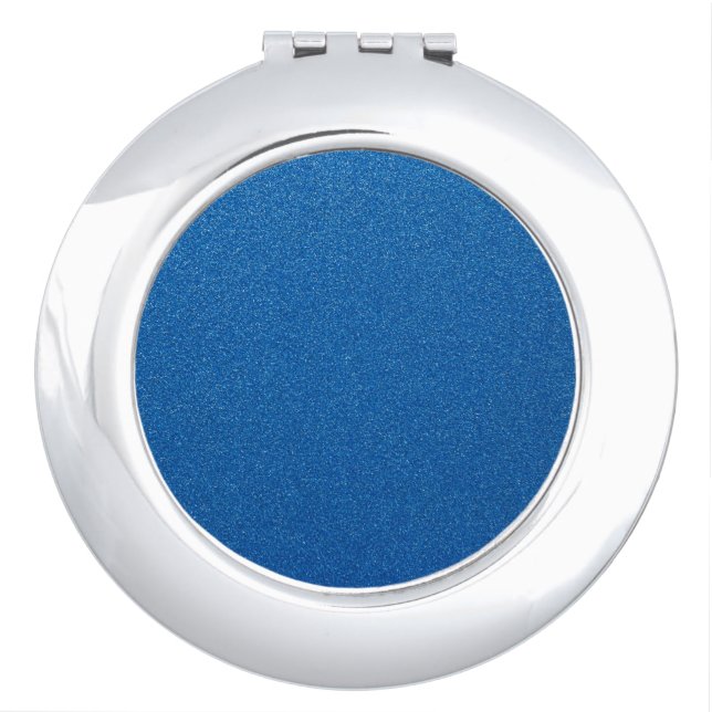 Blue Glitter, Sparkle, Glitter Background Compact Mirror (Front)